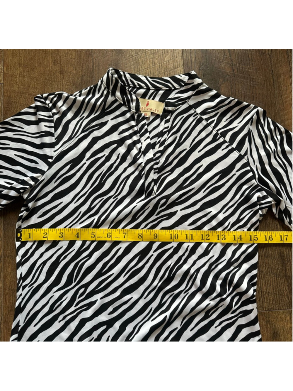 Women's Sport Haley Zebra Print Top Size XS Summer - Picture 8 of 9